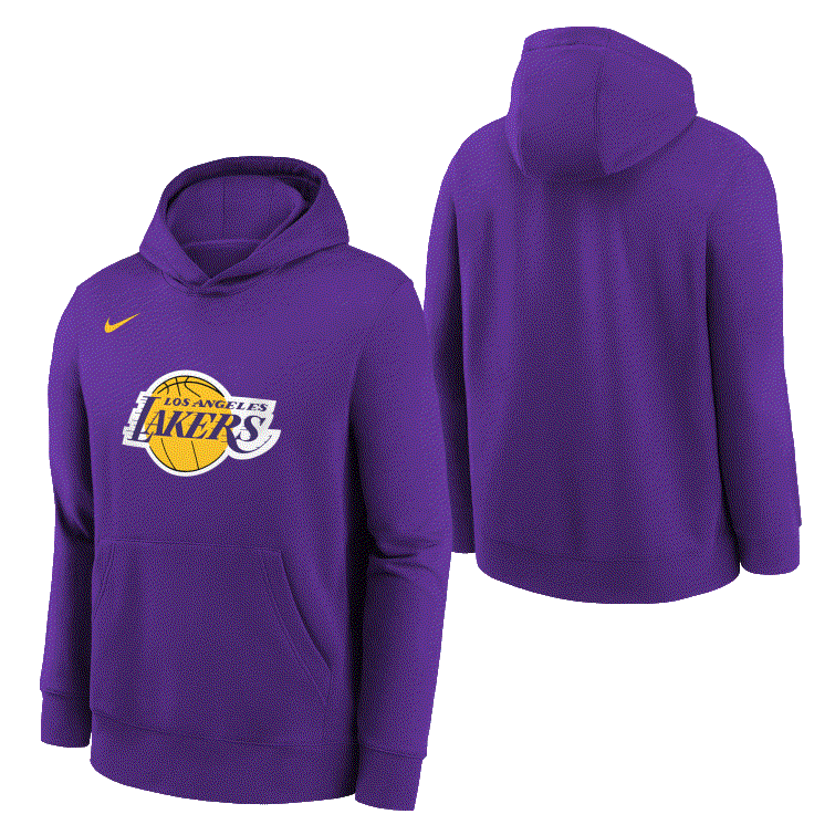 Худи Nike Los Angeles Lakers Club Logo Youth NBA Hoodie