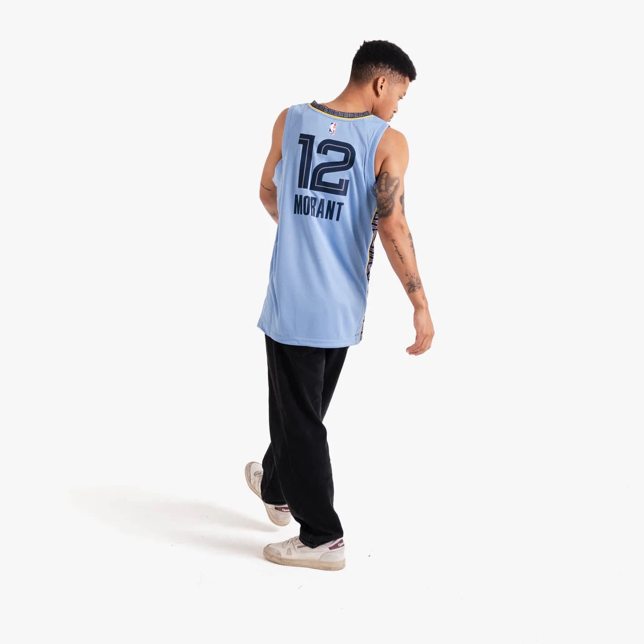 Баскетбольная джерси 2023-24 Memphis Grizzlies Ja Morant #12 Swingman Statement Edition Blue Jersey