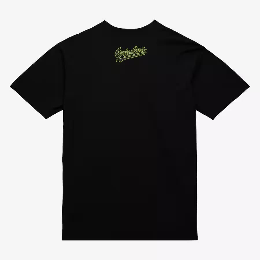 Футболка Mitchell & Ness Cal Ripken Jr. Black Baltimore Orioles Neon Pop Player T-Shirt