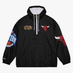Mitchell-Ness-Black-Chicago-Bulls-Team-2.0-Anorak-Quarter-Zip-Windbreaker-Jacket-300x300