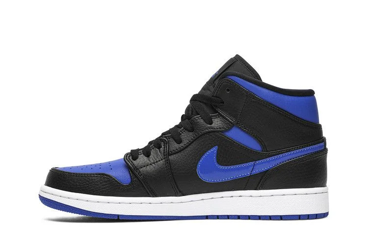 Кроссовки Air Jordan 1 Mid 'Black Hyper Royal'