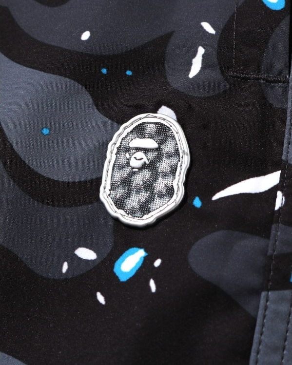 Спортивные шорты BAPE Space Camo Beach Shorts (SS20) Black
