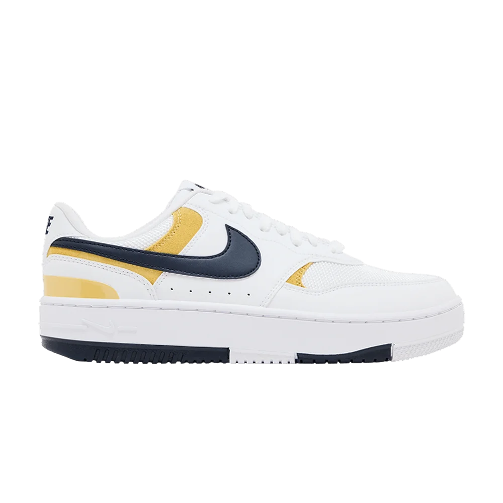 Krossovki-Nike-Wmns-Gamma-Force-White-Saturn-Gold-Obsidian