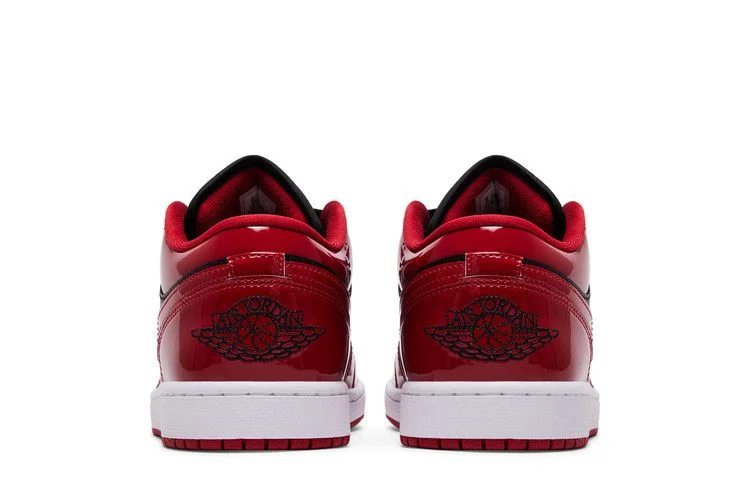 Кроссовки Air Jordan 1 Low 'Patent Varsity Red Black'
