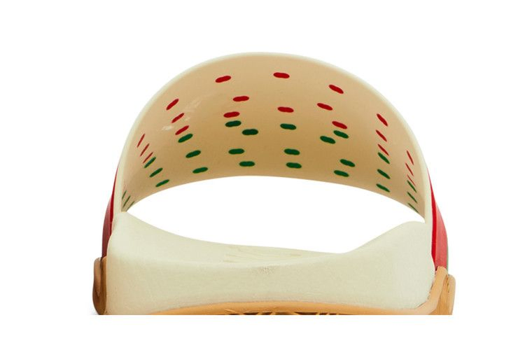 Кроссовки Gucci Wmns Slide 'Interlocking G - White Red Green'
