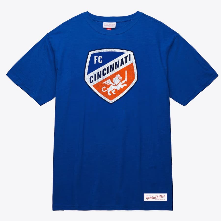 Футболка Mitchell & Ness Blue FC Cincinnati Striker Slub T-Shirt