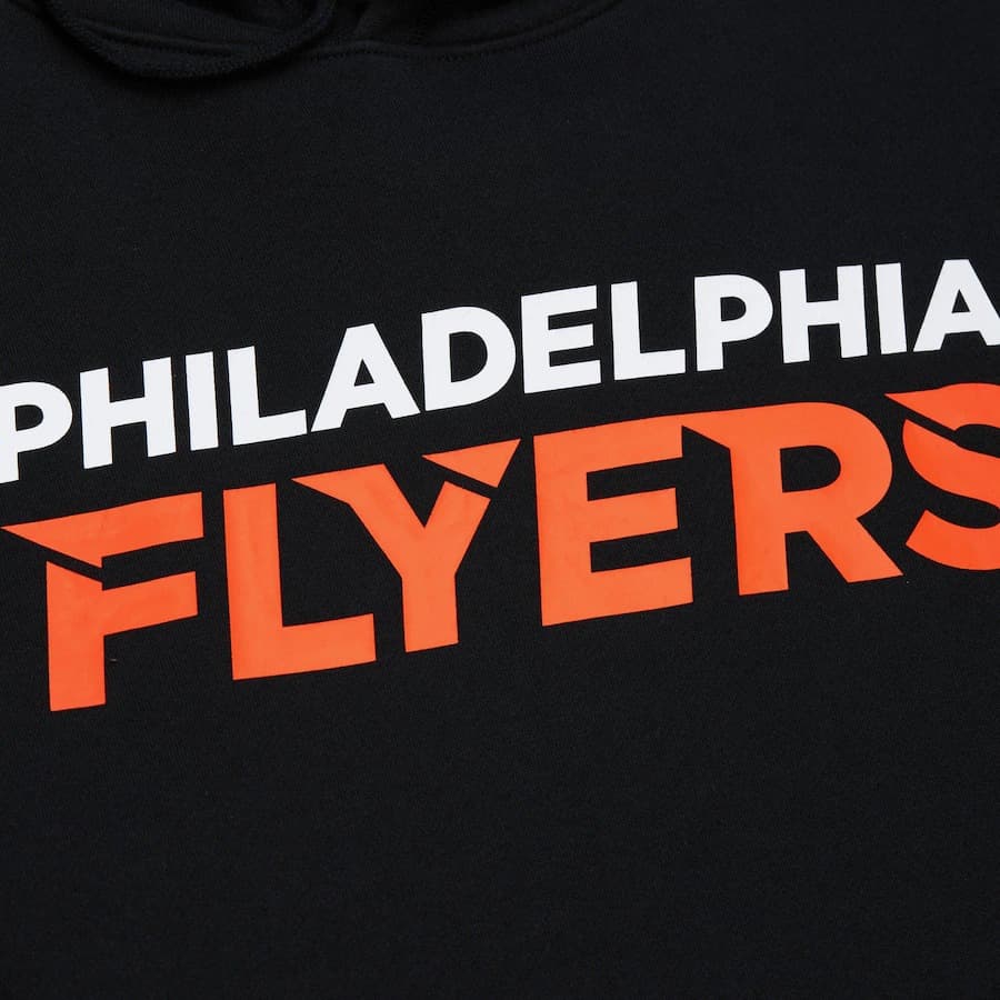 Худи Mitchell & Ness Black Philadelphia Flyers Game Time Fleece Pullover Hoodie