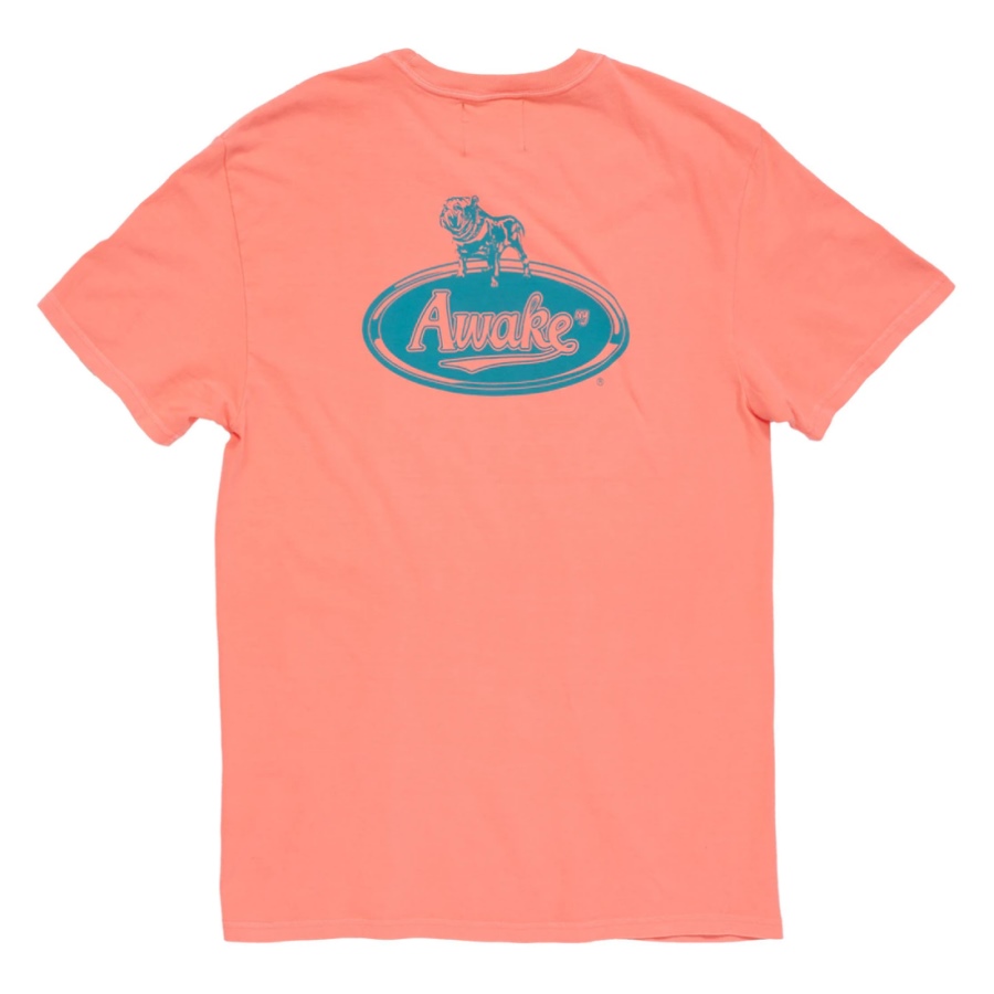 Футболка Awake Bulldog Tee Neon Coral