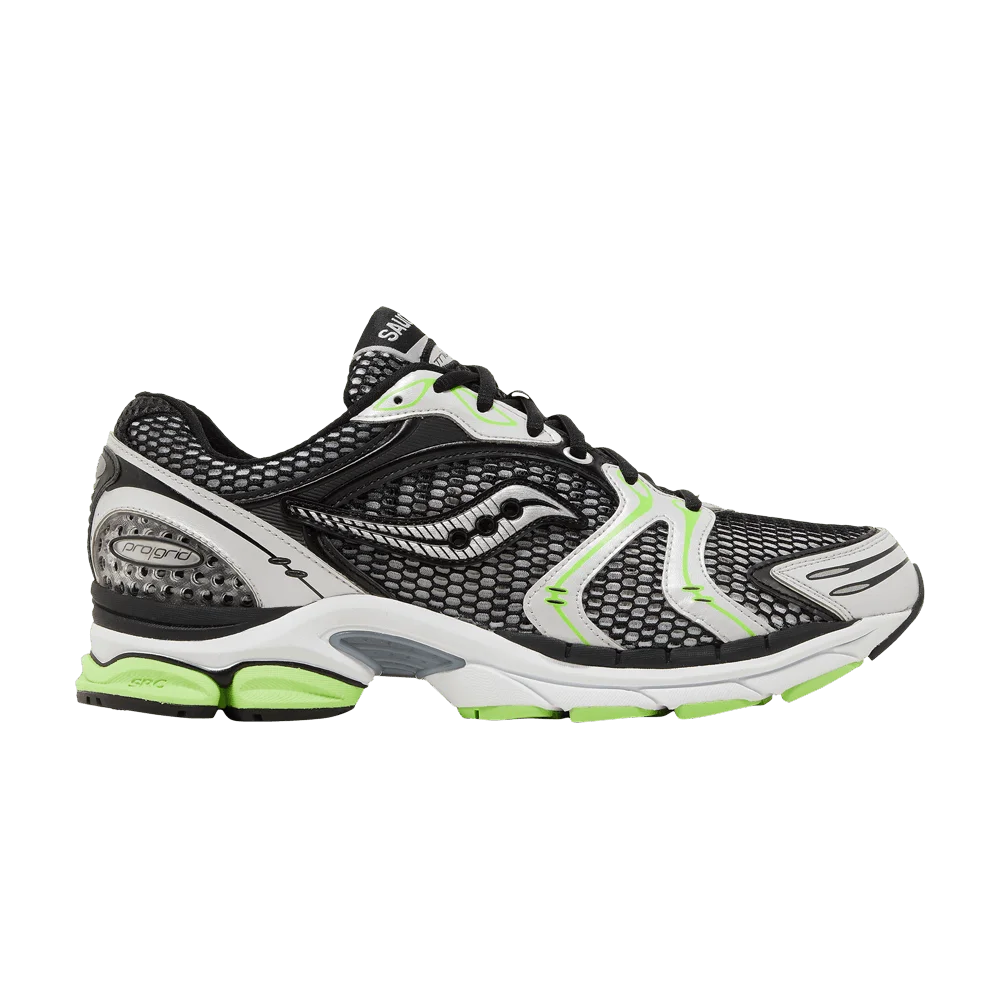 Кроссовки Saucony ProGrid Triumph 4 'Black Silver Fluo Green'