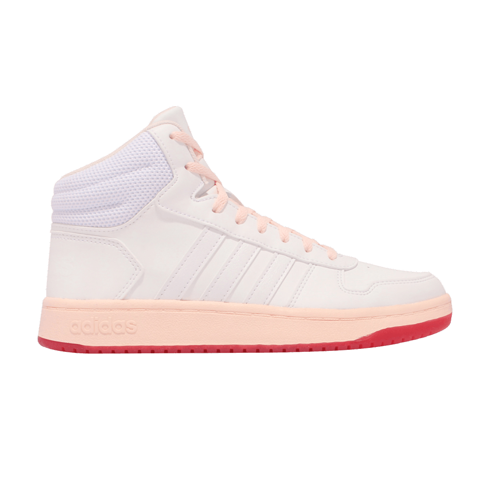 Кроссовки Adidas Wmns Hoops 2.0 Mid 'White Power Pink'