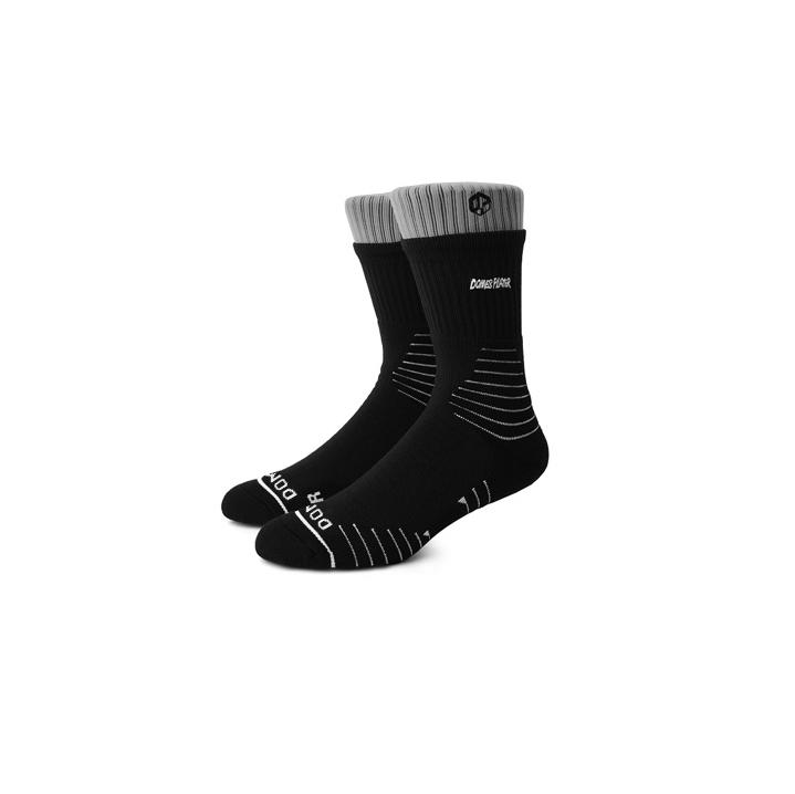 Спортивные носки Ehot Double Black-Grey Crew Socks