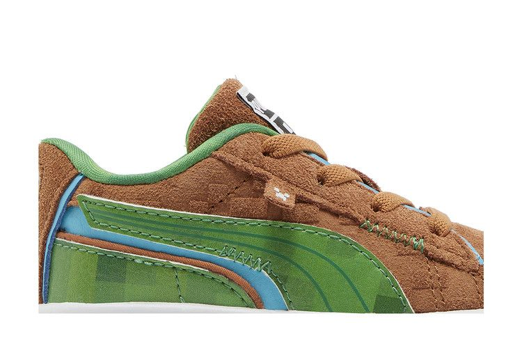 Кроссовки Minecraft x Puma Suede Infant 'Grass Block'