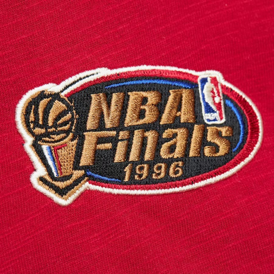 Худи Mitchell & Ness Red Chicago Bulls Legendary Slub Vintage Logo Pullover Hoodie