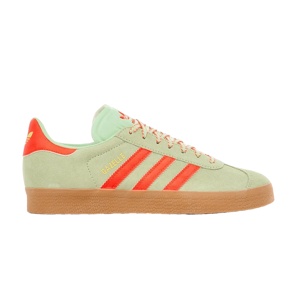 Krossovki-adidas-Wmns-Gazelle-Green-Orange-Gum