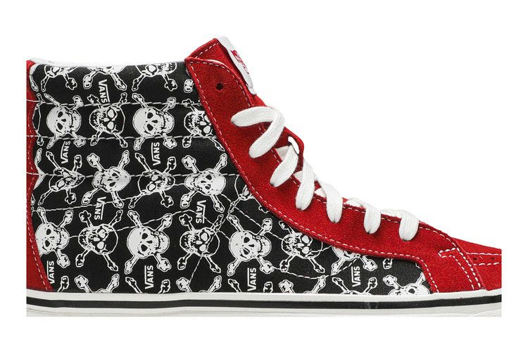 Кроссовки Vans Sk8-Hi 38 DX 'Skulls Red Black'