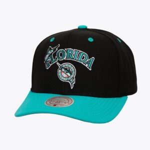 Mitchell-Ness-Black-Florida-Marlins-Cooperstown-Collection-All-In-2.0-Pro-Crown-Snapback-Hat-300x300