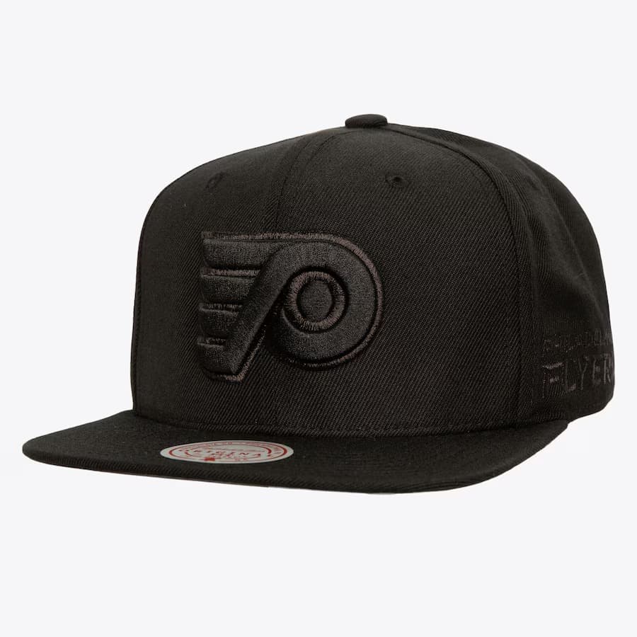 Бейсболка Mitchell & Ness Black Philadelphia Flyers Pearl Snapback Hat