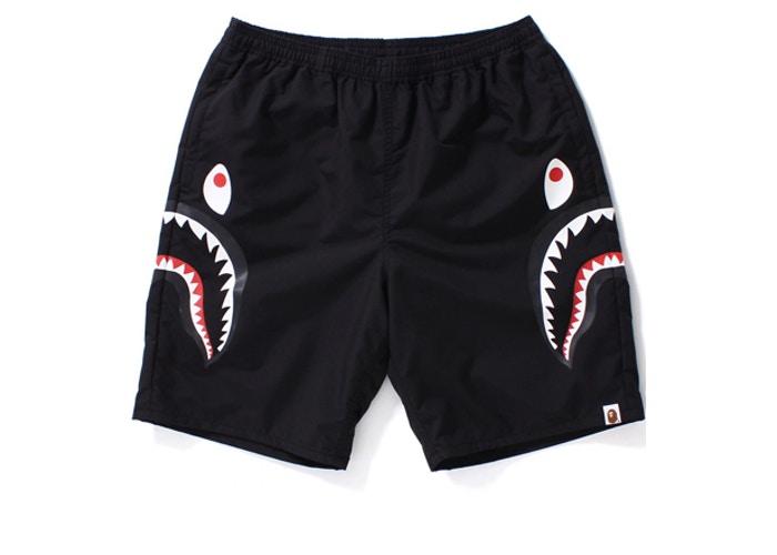 Спортивные шорты BAPE Side Shark Beach Shorts Black
