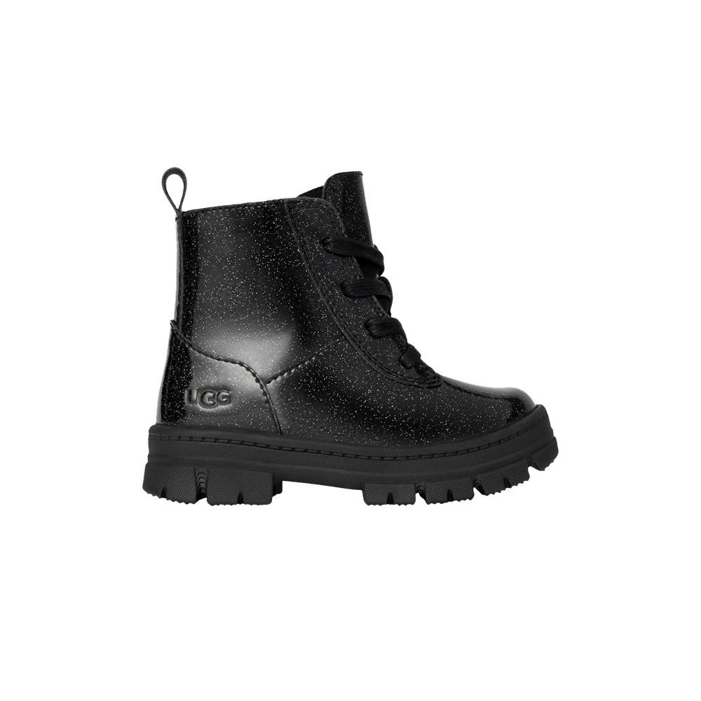 Кроссовки UGG Ashton Lace Up Boot Toddler 'Glitter Black'