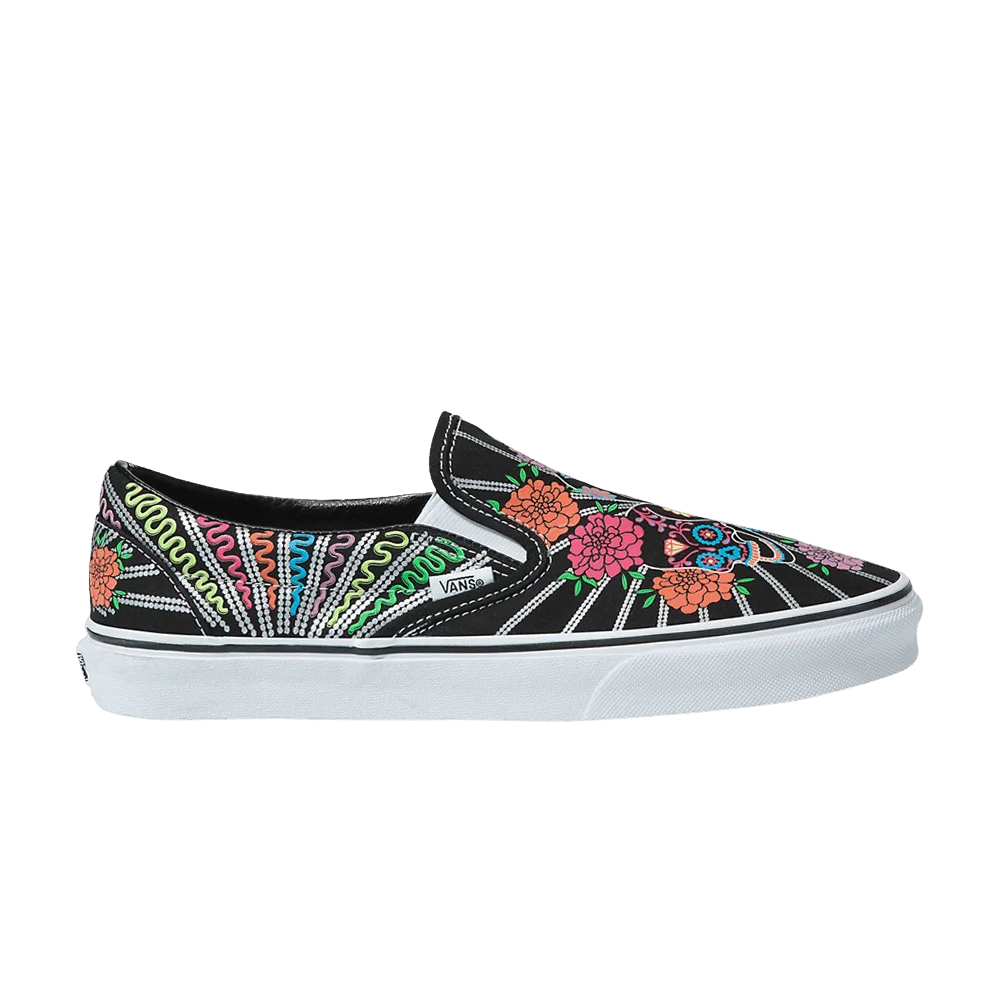 Vans-Classic-Slip-On-Dia-De-Los-Muertos-Floral