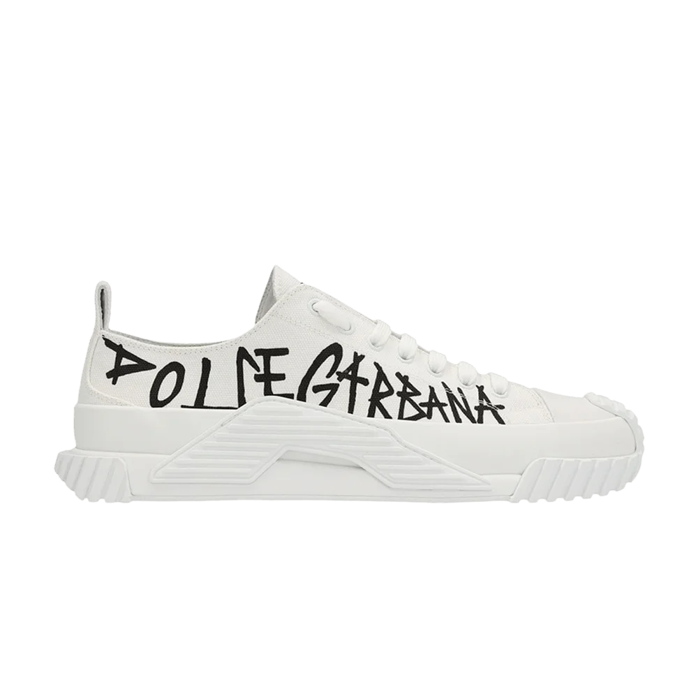 Krossovki-Dolce-Gabbana-Portofino-Low-Logo-Print-White