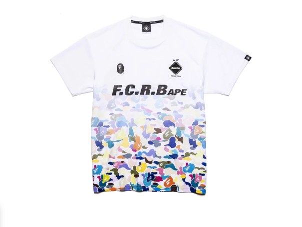 Футболка BAPE x F.C.R.B. Game Shirt White