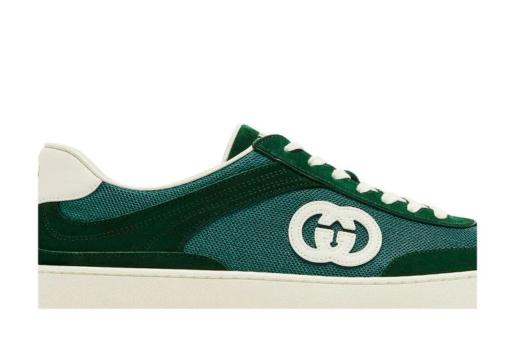 Кроссовки Gucci G74 'Interlocking G - Green Suede'