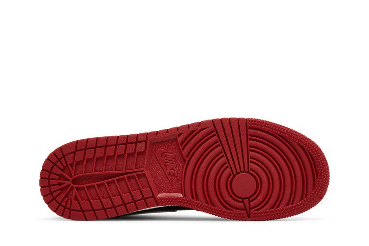 Кроссовки Air Jordan 1 Mid SS GS 'Black + Red = Bred'