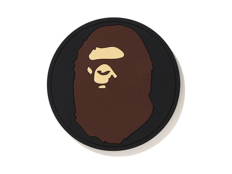 Костер BAPE 1st Camo Reversible Rubber Coaster Yellow