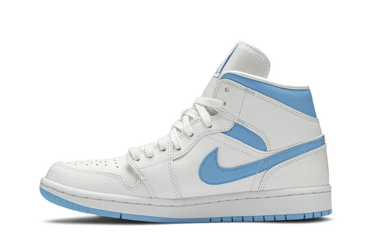 Кроссовки Wmns Air Jordan 1 Mid 'UNC'