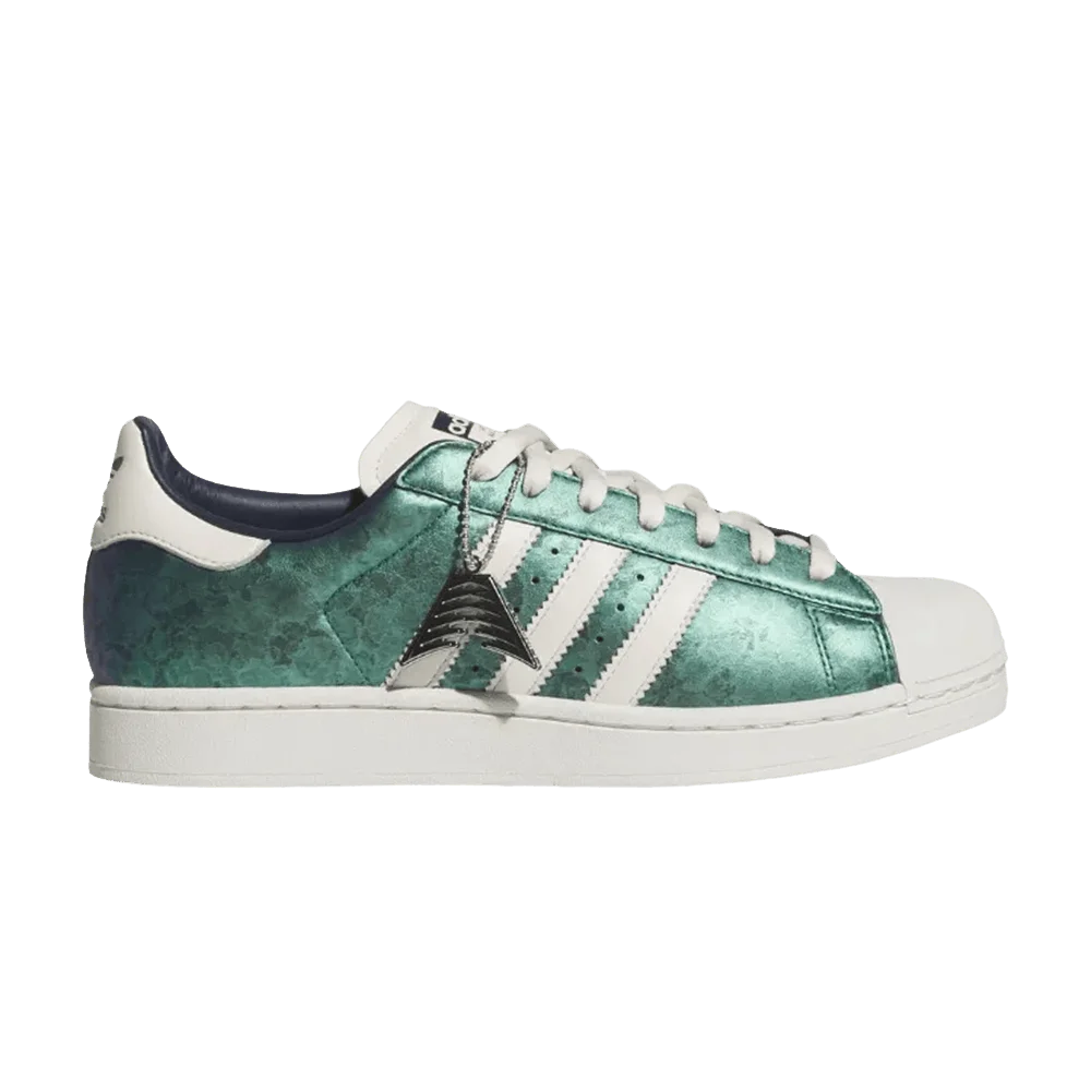 Кроссовки Anthony Edwards x adidas Superstar 'Green Silver'