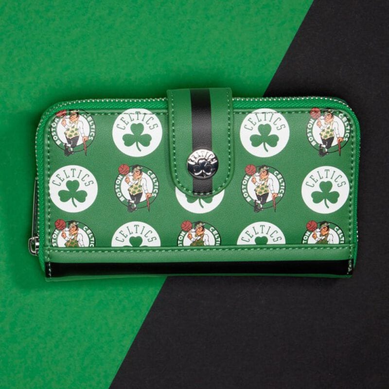 Кошелёк NBA Boston Celtics Logo Zip Around Wallet