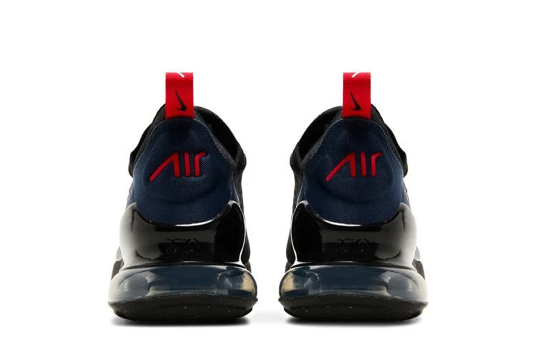 Кроссовки Nike Air Max 270 GS 'Black Midnight Navy Red'