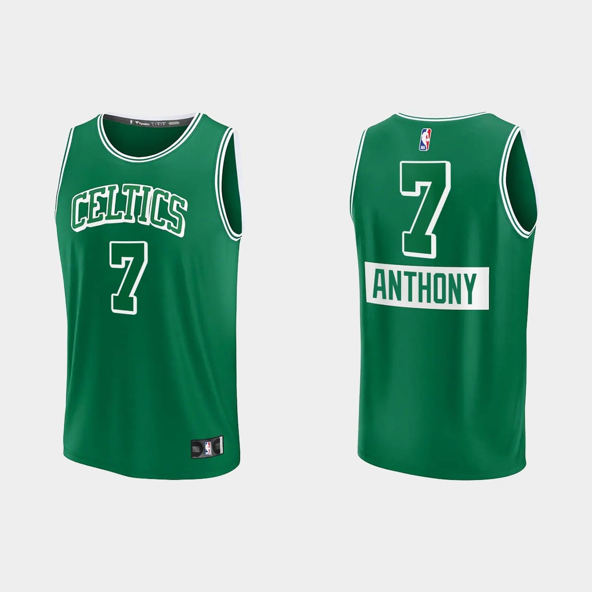 Баскетбольная джерси Boston Celtics #7 Carmelo Anthony Replica City Green Jersey