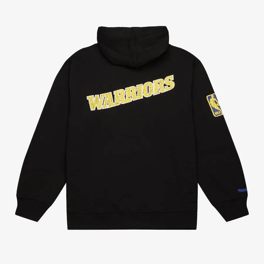 Худи Mitchell & Ness Black Golden State Warriors Team OG Fleece Pullover Hoodie