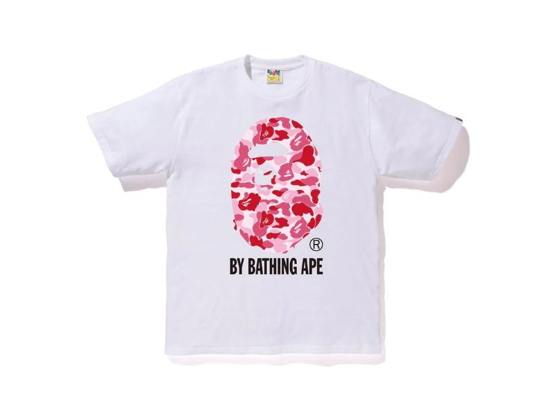 Футболка BAPE ABC By Bathing Tee White/Pink