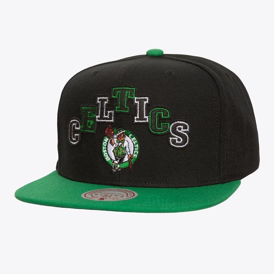 Mitchell-Ness-Black-Boston-Celtics-Uprise-Snapback-Hat
