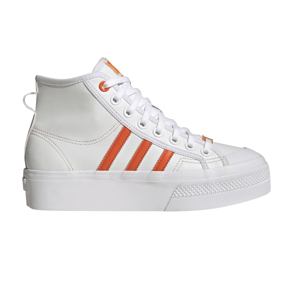 Adidas Wmns Nizza Platform Mid Vegan 'White Bliss Orange'