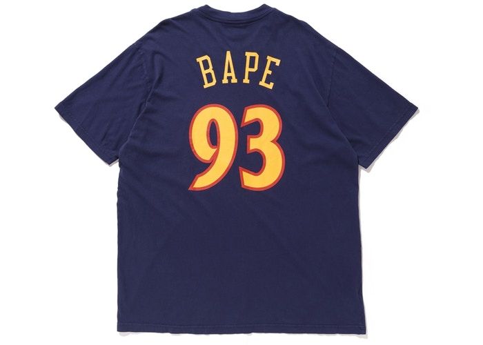 BAPE-x-Mitchell-Ness-Warriors-Tee-Navy-1