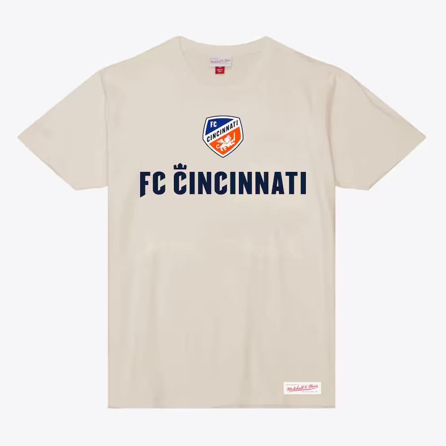 Футболка Mitchell & Ness Cream FC Cincinnati Starter Slub T-Shirt