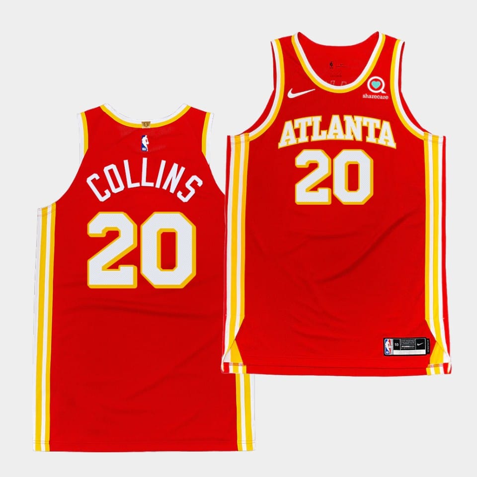 Баскетбольная джерси 2020-21 Atlanta Hawks #20 John Collins Authentic Icon Red Jersey