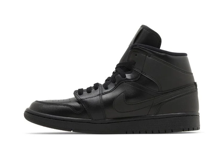 Кроссовки Wmns Air Jordan 1 Mid 'Triple Black'