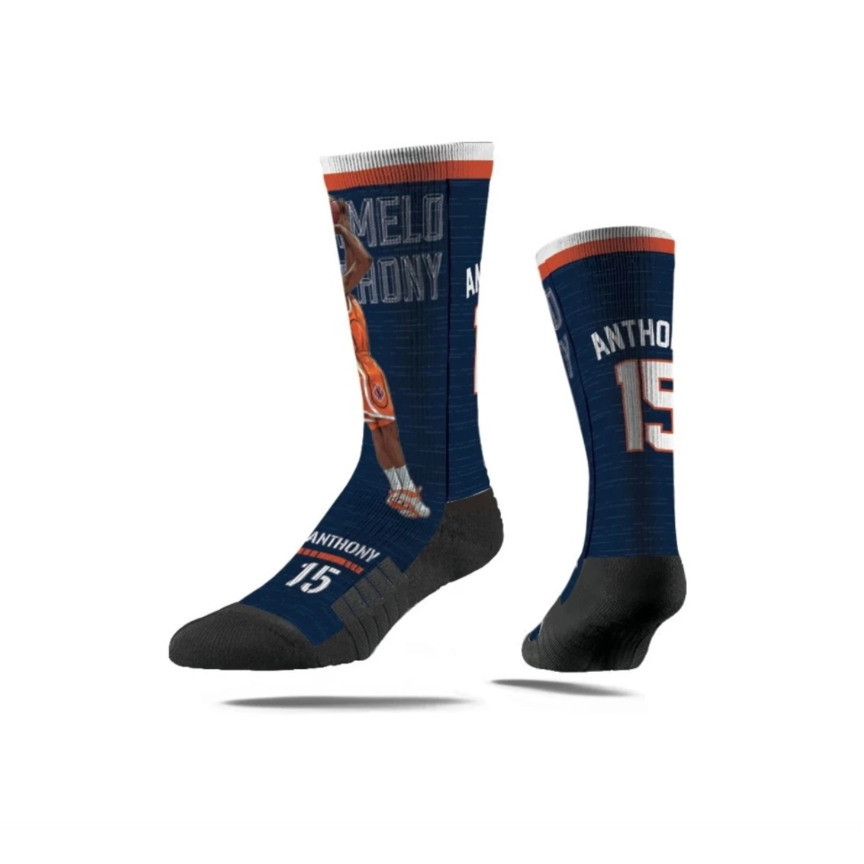 Спортивные носки Strideline Carmelo Anthony Syracuse Orange NCAA Premium Full Sub Socks