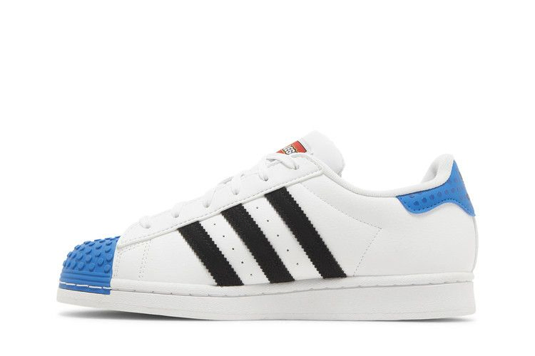 Кроссовки LEGO x adidas Superstar J 'White Shock Blue'