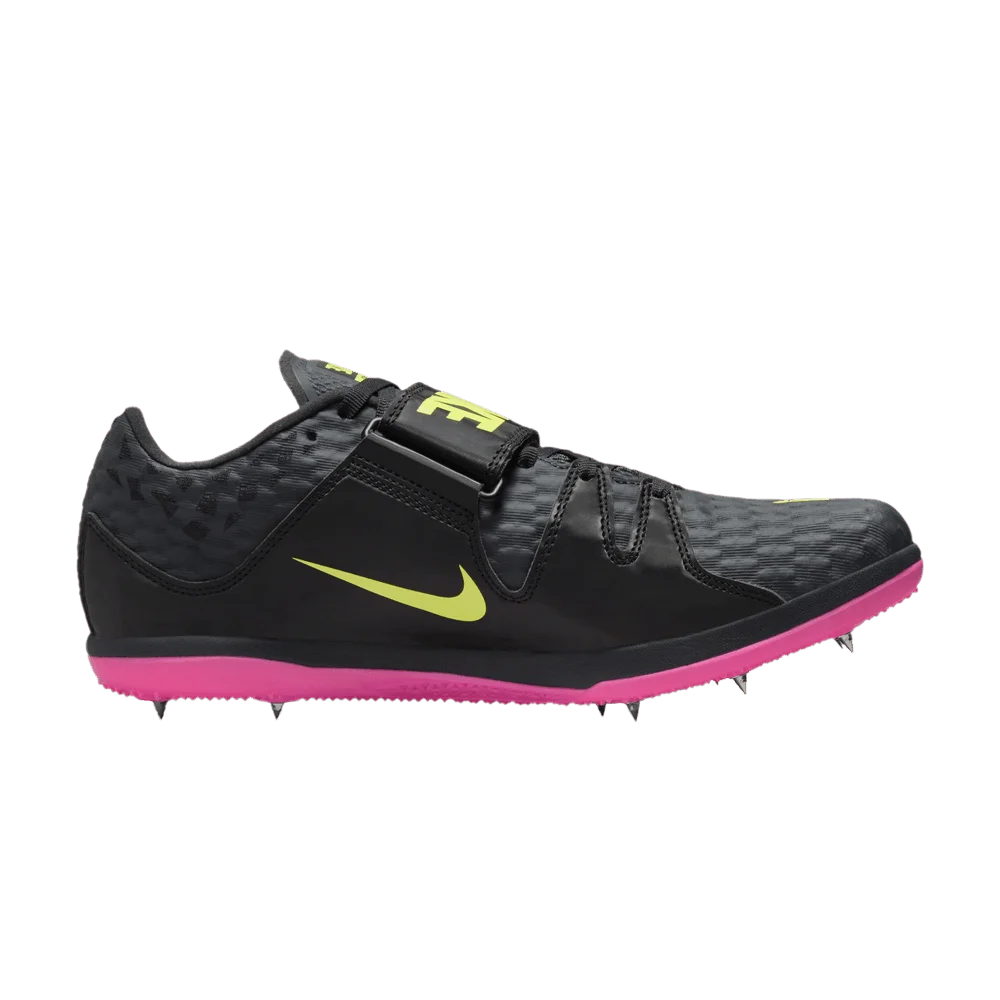 Krossovki-Nike-High-Jump-Elite-Anthracite-Light-Lemon-Pink