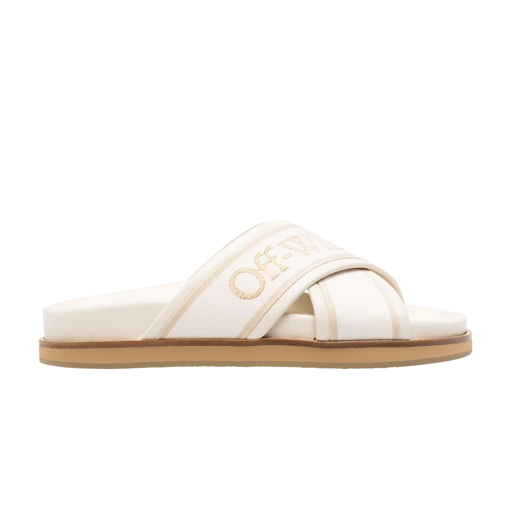 Krossovki-Off-White-Wmns-Cloud-Criss-Cross-Sliders-Cream-White-Beige
