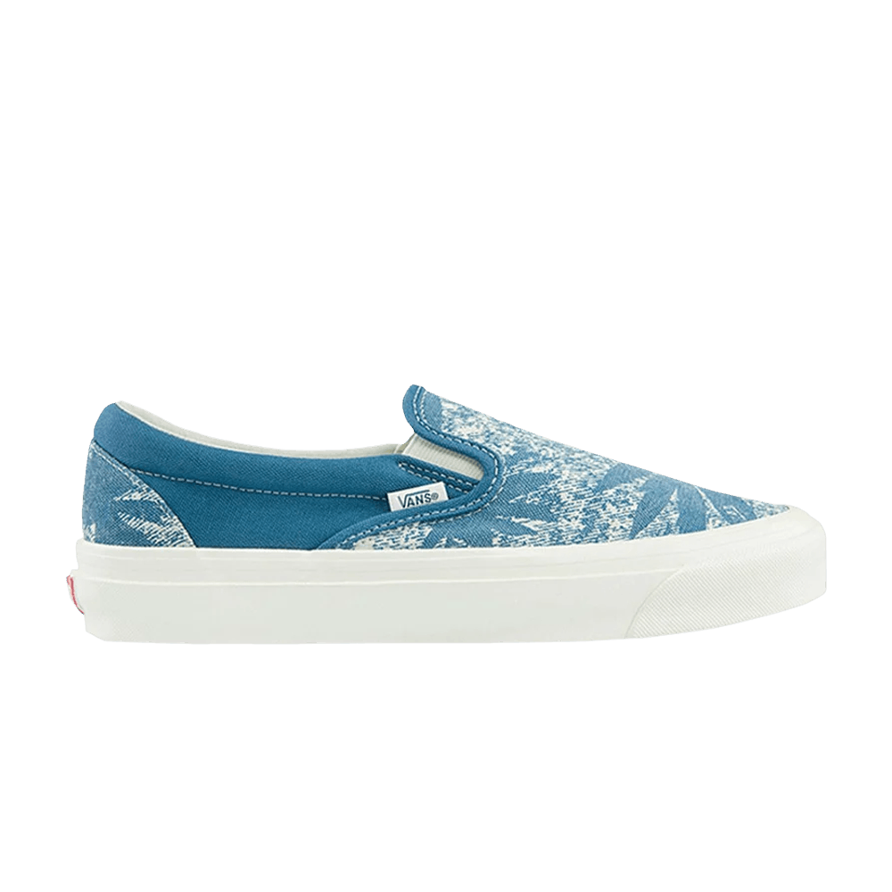 Кроссовки Vans OG Classic Slip-On LX 'Palm Acid Wash Summer Leaf - Navy'