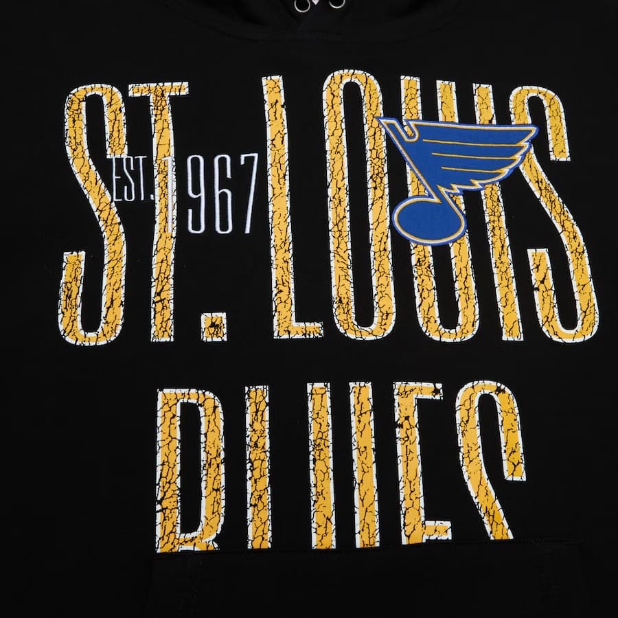 Худи Mitchell & Ness Black St. Louis Blues Team OG Fleece Pullover Hoodie