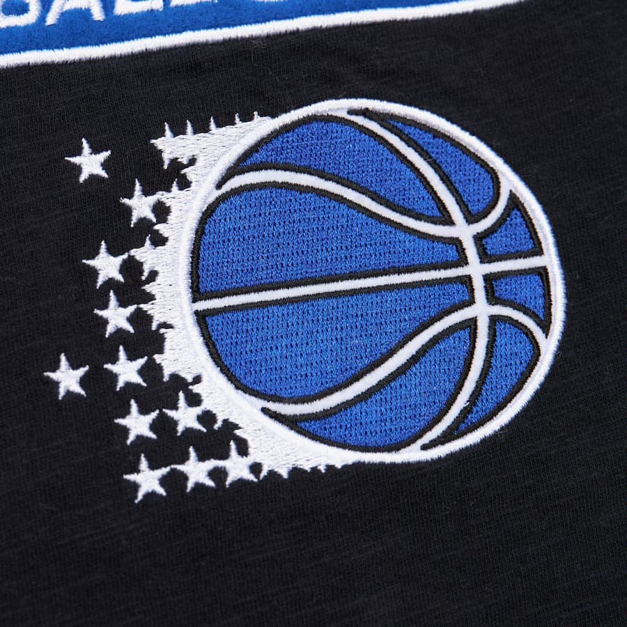 Футболка Mitchell & Ness Black Orlando Magic Vintage Logo Legendary Slub T-Shirt