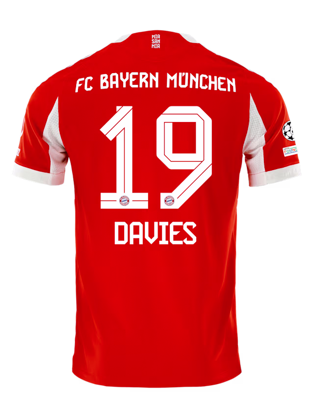 Футбольное джерси FC Bayern Munich Authentic Home Jersey 25-26 DAVIES 19